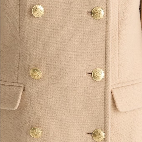 J. Crew Petite Warwick topcoat in Italian stadium-cloth wool blend - Picture 3 of 5